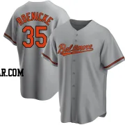 Gary Roenicke Men's Baltimore Orioles Gray Replica Road Jersey