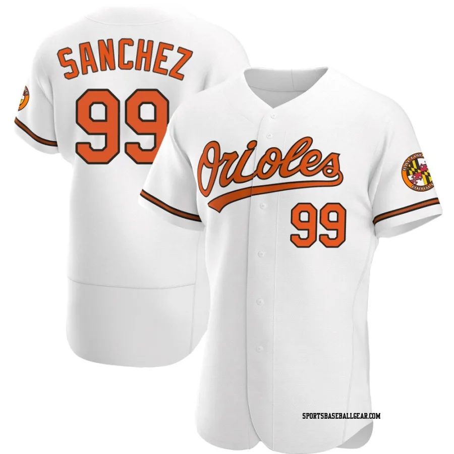 Gary Sanchez Men's Baltimore Orioles White Authentic Home Jersey