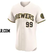 Gary Sanchez Men's Milwaukee Brewers Cream Elite Home Jersey