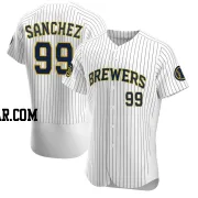 Gary Sanchez Men's Milwaukee Brewers White Authentic Alternate Jersey