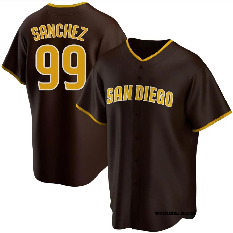 Gary Sanchez Men's San Diego Padres Brown Replica Road Jersey