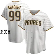 Gary Sanchez Men's San Diego Padres White/Brown Replica Home Jersey