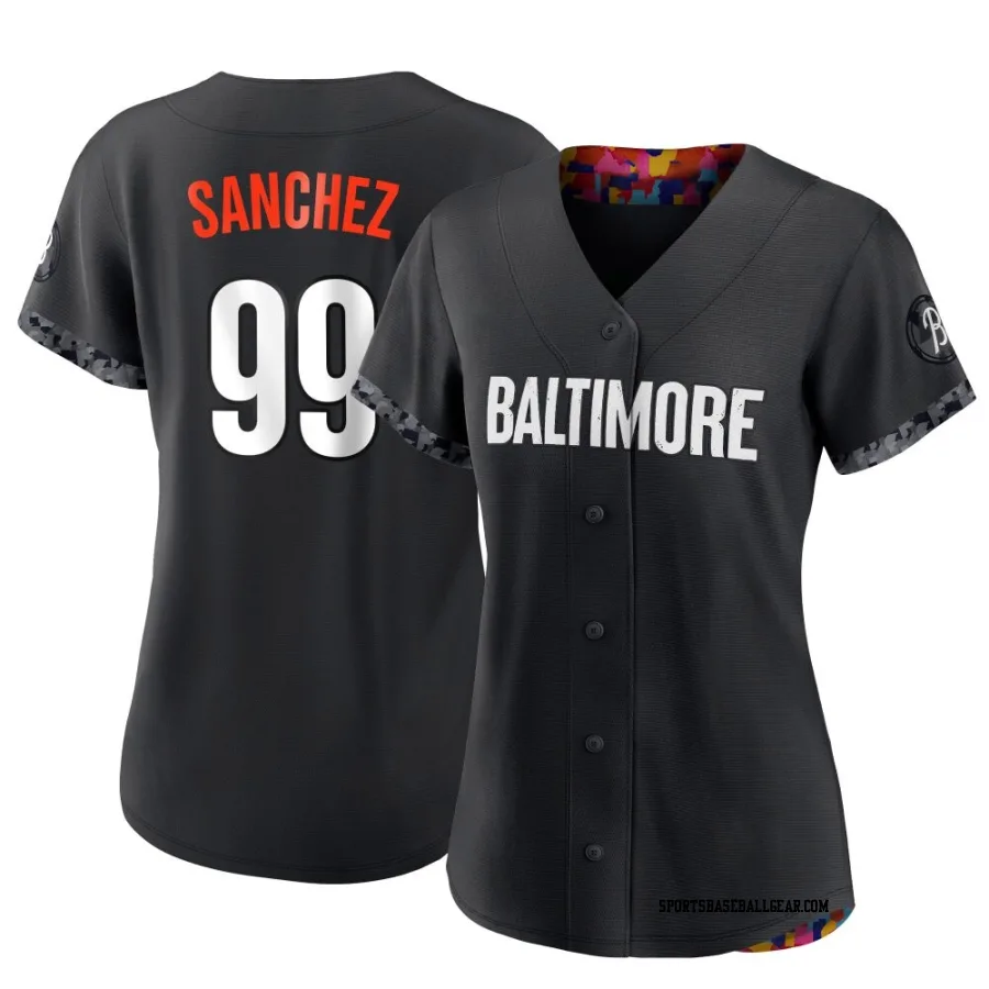 Gary Sanchez Women's Baltimore Orioles Black Authentic 2023 City Connect Jersey