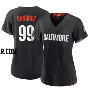 Gary Sanchez Women's Baltimore Orioles Black Replica 2023 City Connect Jersey