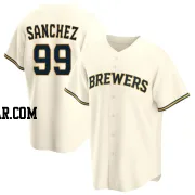 Gary Sanchez Youth Milwaukee Brewers Cream Replica Home Jersey