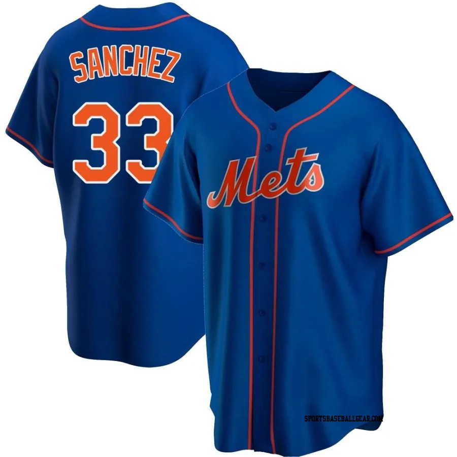 Gary Sanchez Youth New York Mets Royal Replica Alternate Jersey