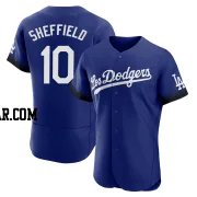 Gary Sheffield Men's Los Angeles Dodgers Royal Authentic 2021 City Connect Jersey