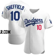 Gary Sheffield Men's Los Angeles Dodgers White Authentic Home Jersey