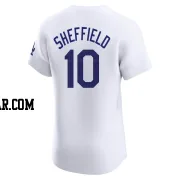 Gary Sheffield Men's Los Angeles Dodgers White Elite Home Jersey