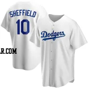 Gary Sheffield Men's Los Angeles Dodgers White Replica Home Jersey