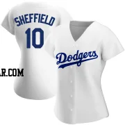 Gary Sheffield Women's Los Angeles Dodgers White Authentic Home Jersey