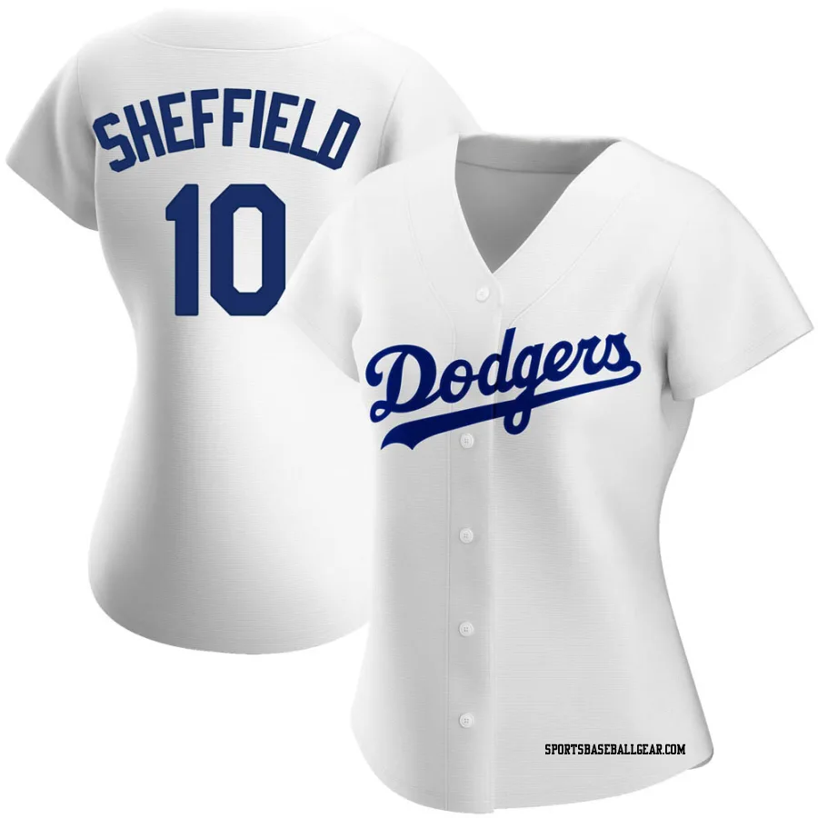 Gary Sheffield Women's Los Angeles Dodgers White Replica Home Jersey