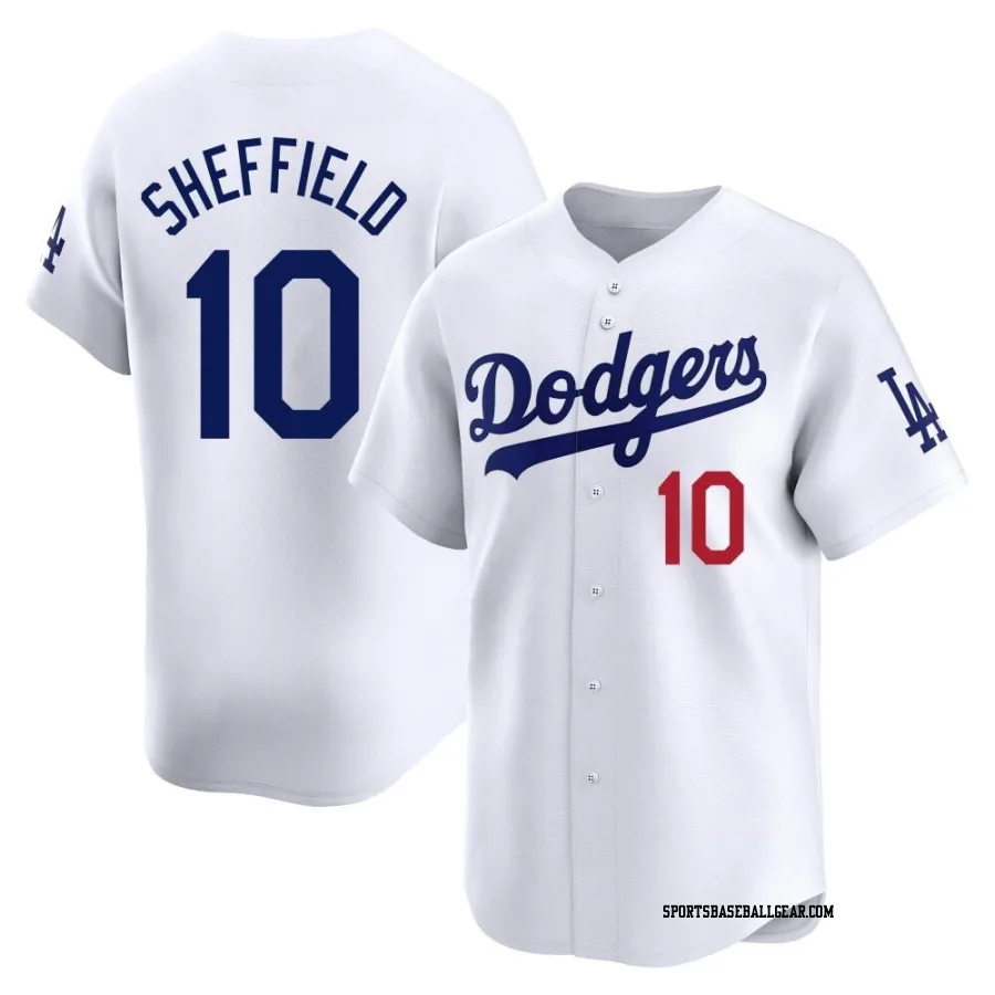 Gary Sheffield Youth Los Angeles Dodgers White Limited Home Jersey