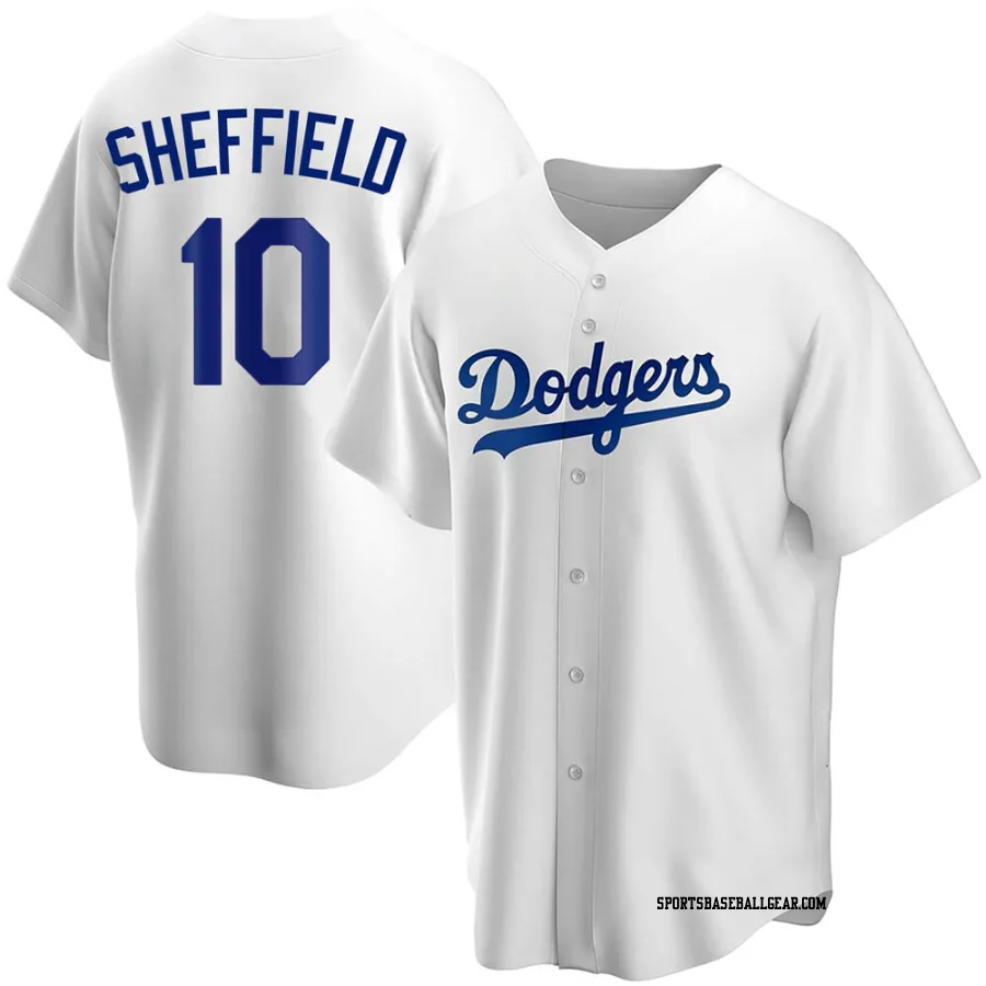 Gary Sheffield Youth Los Angeles Dodgers White Replica Home Jersey