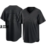 Gavin Hollowell Men's Chicago Cubs Black Replica Pitch Fashion Jersey