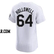 Gavin Hollowell Men's Colorado Rockies White Elite Home Jersey