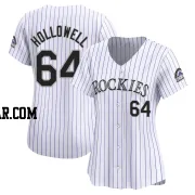 Gavin Hollowell Women's Colorado Rockies White Limited Home Jersey