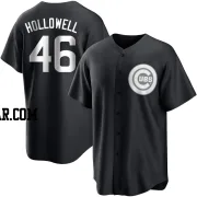 Gavin Hollowell Youth Chicago Cubs Black/White Replica Jersey