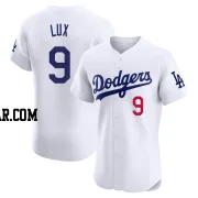 Gavin Lux Men's Los Angeles Dodgers White Elite Home Jersey