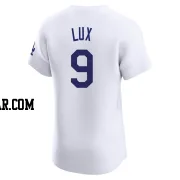 Gavin Lux Men's Los Angeles Dodgers White Elite Home Jersey