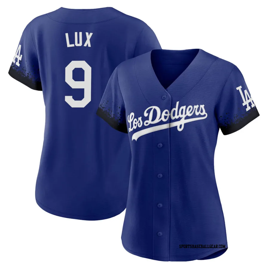 Gavin Lux Women's Los Angeles Dodgers Royal Replica 2021 City Connect Jersey