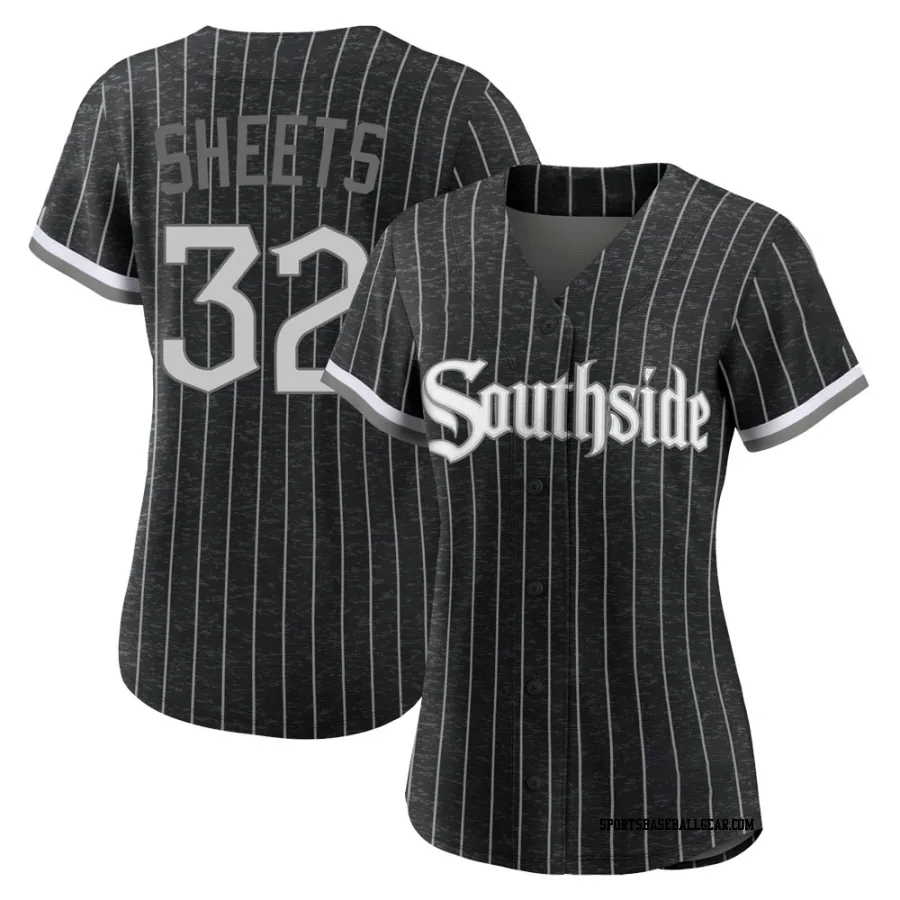 Gavin Sheets Women's Chicago White Sox Black Replica 2021 City Connect Jersey