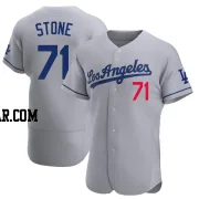 Gavin Stone Men's Los Angeles Dodgers Gray Authentic Away Jersey