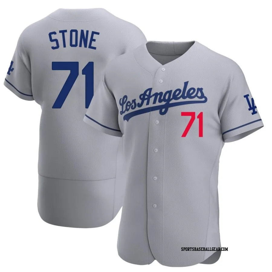 Gavin Stone Men's Los Angeles Dodgers Gray Authentic Away Jersey