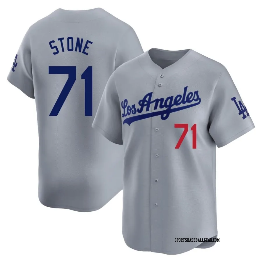 Gavin Stone Men's Los Angeles Dodgers Gray Limited Away Jersey