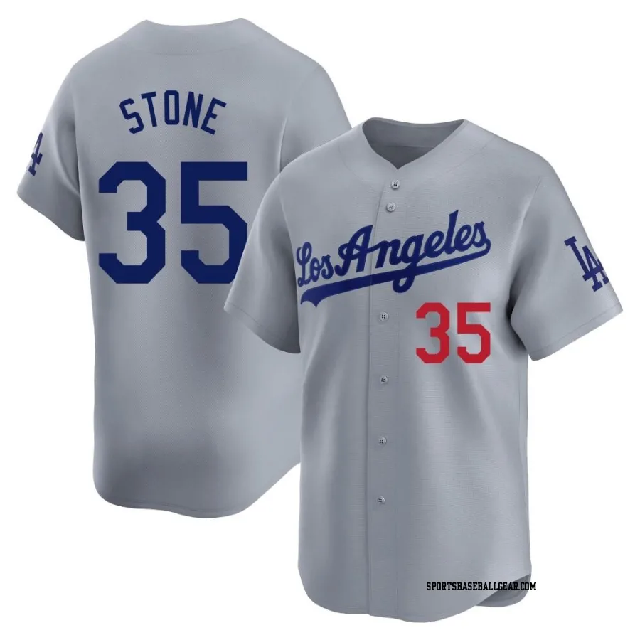 Gavin Stone Men's Los Angeles Dodgers Gray Limited Away Jersey