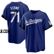 Gavin Stone Men's Los Angeles Dodgers Royal Replica 2021 City Connect Jersey