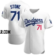 Gavin Stone Men's Los Angeles Dodgers White Authentic Home Jersey