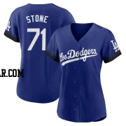 Gavin Stone Women's Los Angeles Dodgers Royal Authentic 2021 City Connect Jersey