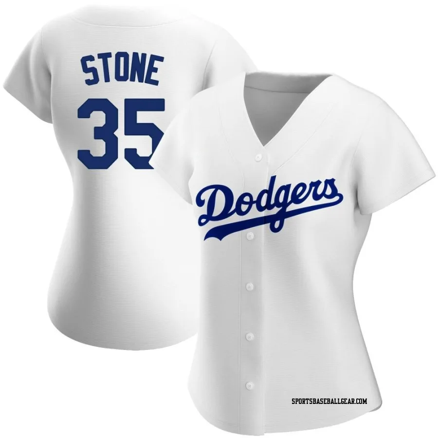 Gavin Stone Women's Los Angeles Dodgers White Authentic Home Jersey