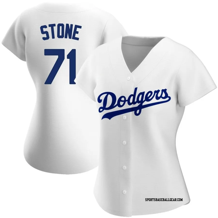 Gavin Stone Women's Los Angeles Dodgers White Authentic Home Jersey