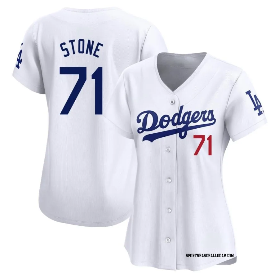 Gavin Stone Women's Los Angeles Dodgers White Limited Home Jersey