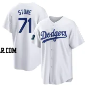 Gavin Stone Youth Los Angeles Dodgers White Replica 2024 World Tour Seoul Series Home Jersey