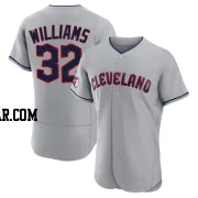 Gavin Williams Men's Cleveland Guardians Gray Authentic Road Jersey