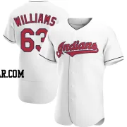 Gavin Williams Men's Cleveland Guardians White Authentic Home Jersey