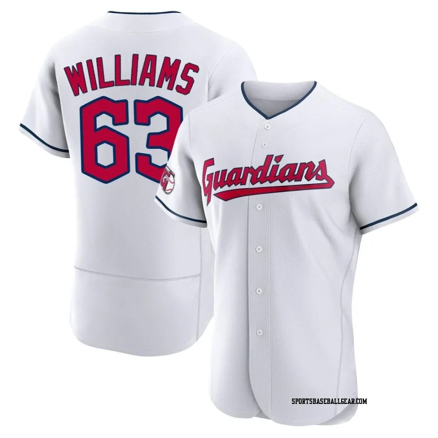 Gavin Williams Men's Cleveland Guardians White Authentic Home Jersey