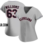 Gavin Williams Women's Cleveland Guardians Gray Authentic Road Jersey