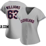 Gavin Williams Women's Cleveland Guardians Gray Authentic Road Jersey