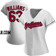 Gavin Williams Women's Cleveland Guardians White Replica Home Jersey