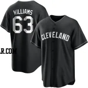 Gavin Williams Youth Cleveland Guardians Black/White Replica Jersey