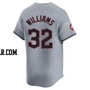 Gavin Williams Youth Cleveland Guardians Gray Limited Road Jersey