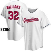 Gavin Williams Youth Cleveland Guardians White Replica Home Jersey