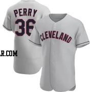 Gaylord Perry Men's Cleveland Guardians Gray Authentic Road Jersey