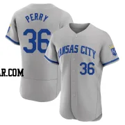 Gaylord Perry Men's Kansas City Royals Gray Authentic 2022 Road Jersey