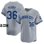 Gaylord Perry Men's Kansas City Royals Gray Limited Away Jersey