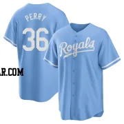 Gaylord Perry Men's Kansas City Royals Light Blue Replica 2022 Alternate Jersey